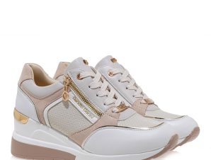 Renato Garini Γυναικεία Παπούτσια Sneakers 19R-450 Off White Στάμπα Λευκό S119R45034A6